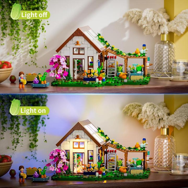 Actual product image Lumibricks Grünes Gewächshaus