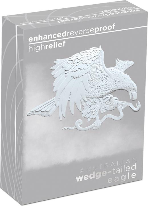 Actual product image The Perth Mint Silber Wedge Tailed Eagle 1 oz RP - High Relief 2021 (999.90, 2021)