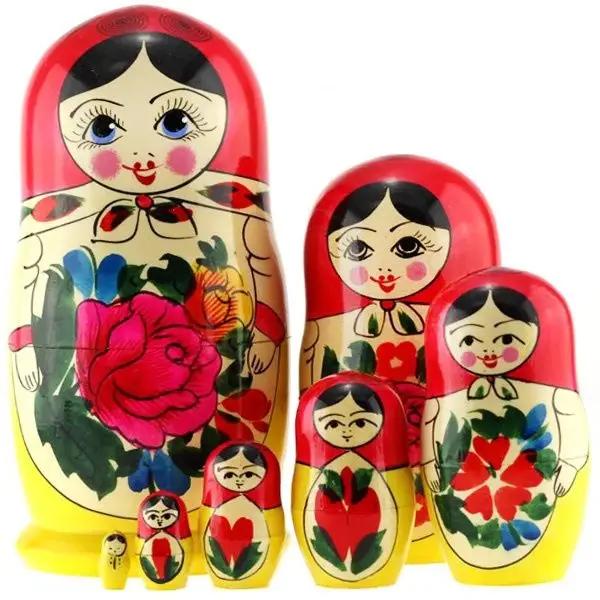 Produktbild Babuschka traditionell rot 7 Stück