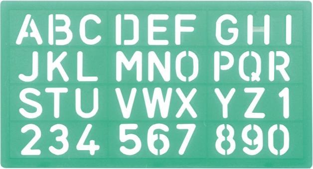Produktbild Linex Schriftschablone Standart (5.50 cm)