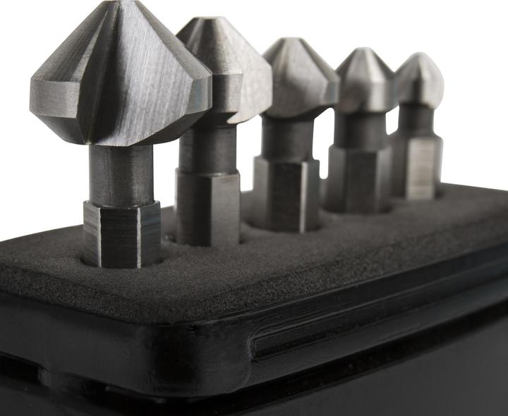 Produktbild Stier Kegelsenker Set 5-teilig Bit-Schaft 1/4" (10.4 mm, 12.4 mm, 16.5 mm, 6.3 mm, 8.3 mm)