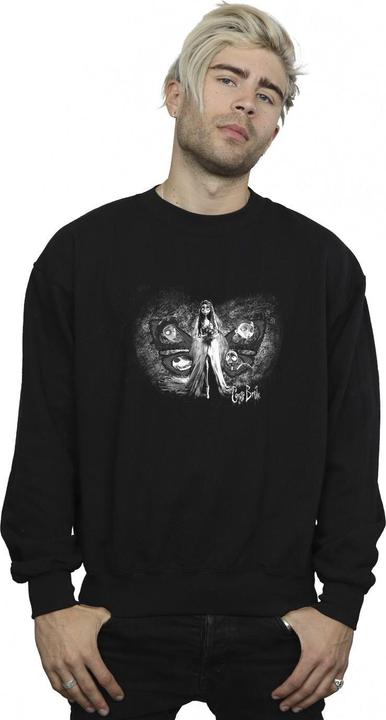 Actual product image Corpse Bride Mens Emily Butterfly Sweatshirt (3XL)