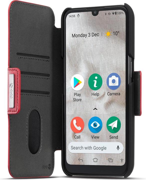 Actual product image Doro Wallet Case (red) for 8100 (Doro 8100)