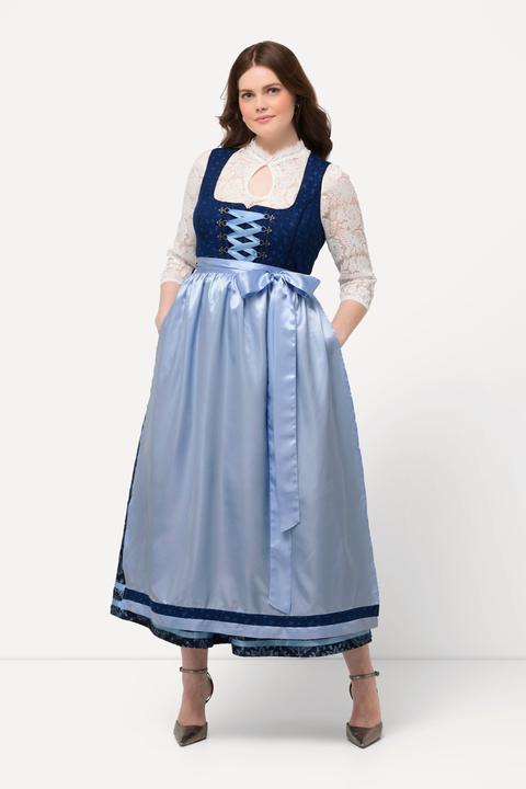 Produktbild Ulla Popken Dirndl, Reissverschluss, Carree-Ausschnitt, ärmellos (48)