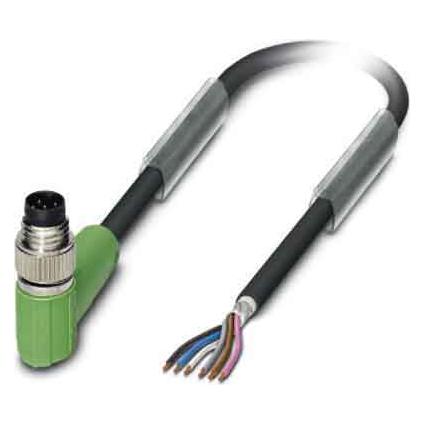 Phoenix 1522341. kabellengte: 1,5 m, connector: M8, productkleur: zwart, grijs, Kabels + Stekkers, Zwart
