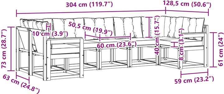 Produktbild vidaXL Sofa Set