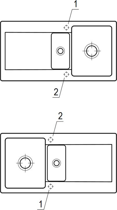 Image du produit Villeroy & Boch V&B Evier SILUET 60 R 1000x510mm excent. graphite (Evier encastré, 51 cm, 100 cm)