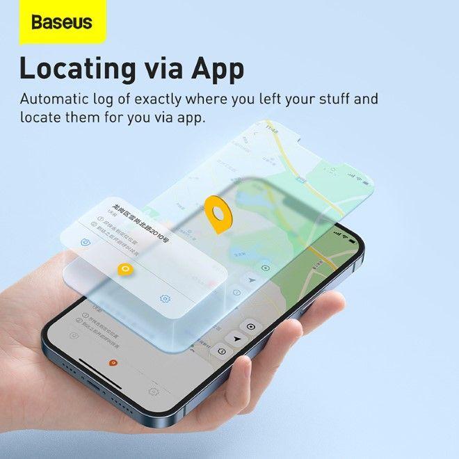 Actual product image Baseus T2 Pro Smart GPS Locator for Baby Bag Keys White (FMTP000002) (Android, iOS)