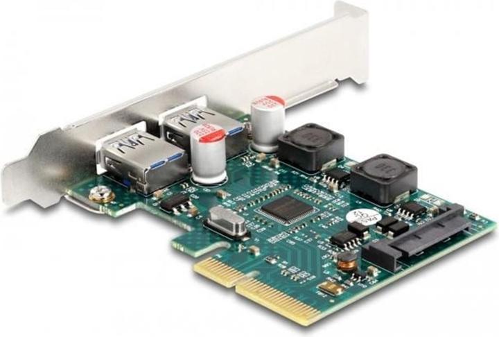 Delock PCI Express x4 Karte zu 2 x extern USB 10 Gbps Typ-A Buchse