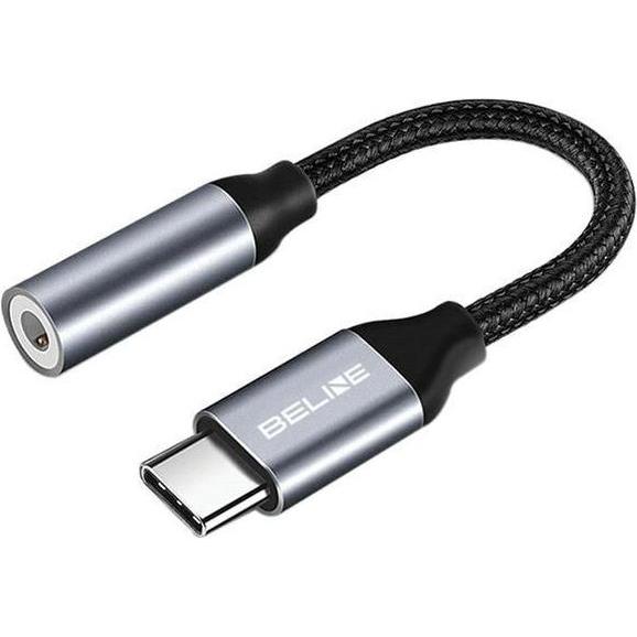 Beline USB C — Jack da 3,5 mm (Adattatore jack), Adattatore audio, Argento