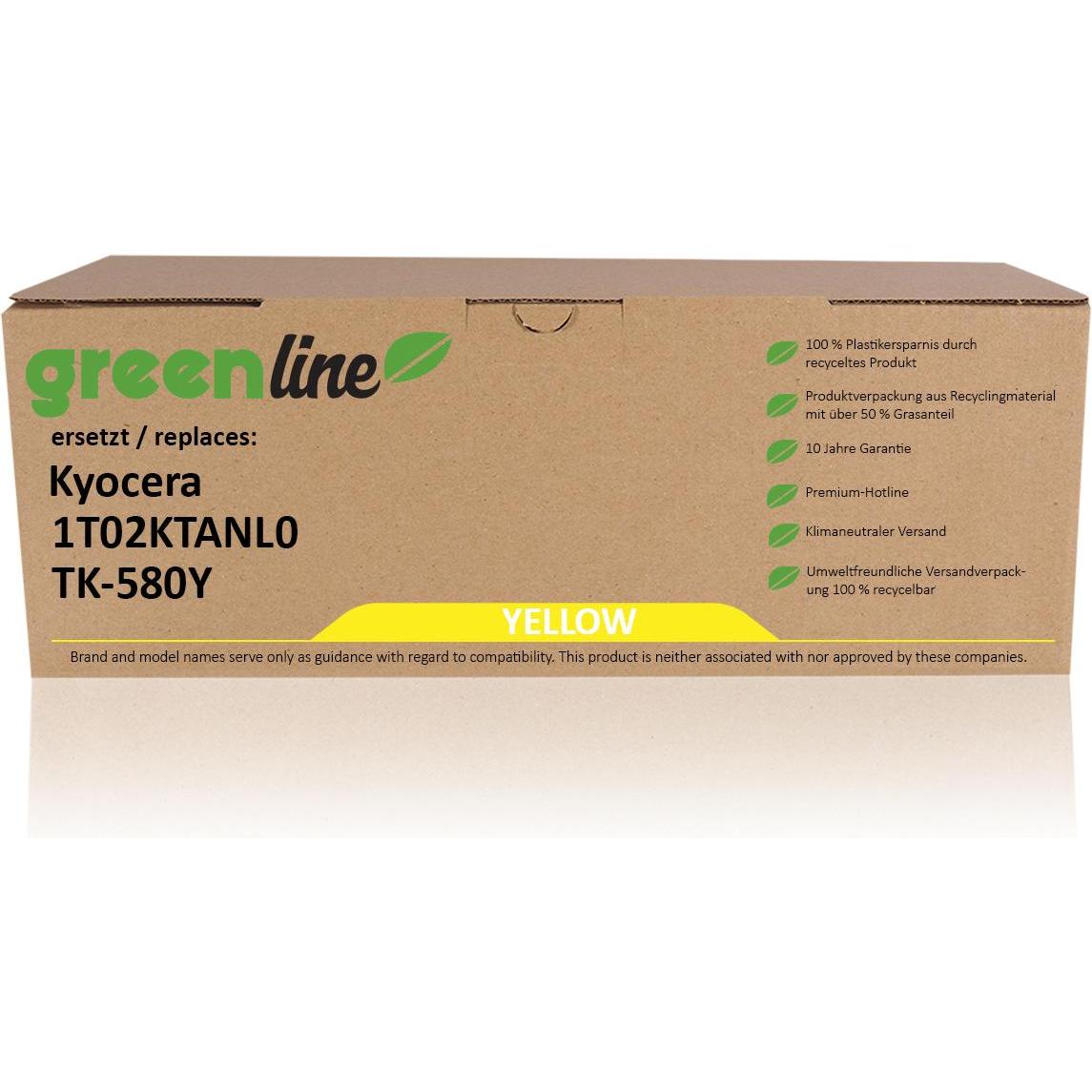 Inkadoo, Toner, Toner greenline ersetzt Kyocera 1T02KTCNL0 / TK-580 C XL Toner