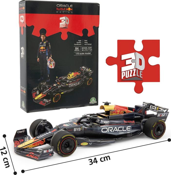 Produktbild GP Sport Rätsel 3D Formel 1 Red Bull Max Verstappen 34 cm
