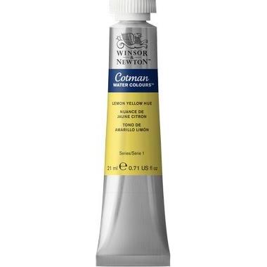 Winsor & Newton, Colore + Vernice per fai da te, Cotman watercolour 21ml Lemon Yellow 346 (21 ml)