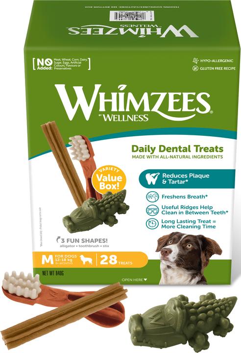 Produktbild Whimzees Variety Box (Adult, 28 Stk., 840 g)