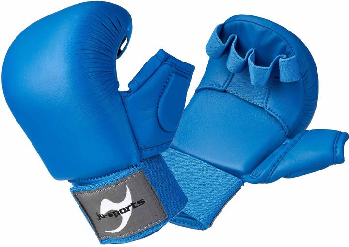 Actual product image Ju-Sports Karate hand guard blue with thumb (XL)