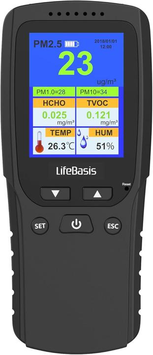 Actual product image LifeBasis Formaldehyde meter (Thermometers)