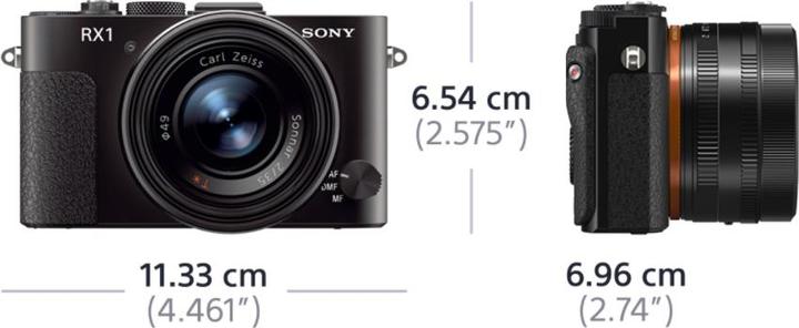 Immagine prodotto Sony DSC-RX1, 24,3 MP, formato pieno 35 mm, FullHD, nero (Full frame / FX)