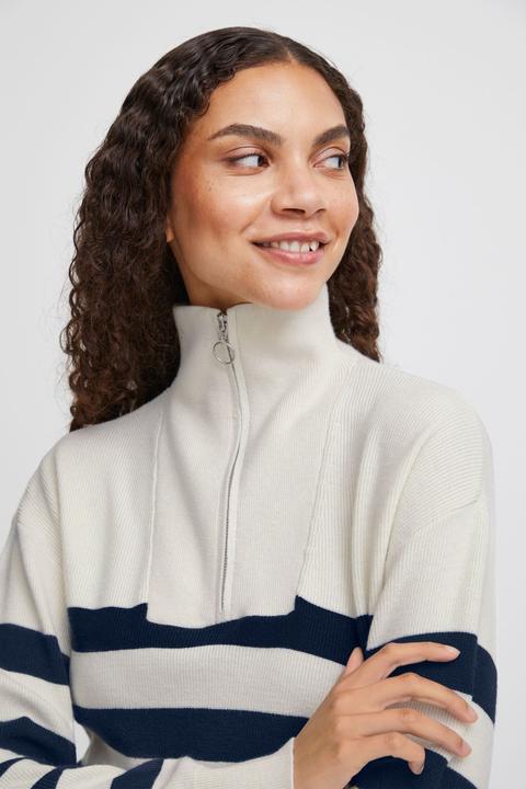 Produktbild B.young BYMANINA ZIPPER STIPE PULLOVER - 20813910 (XL)