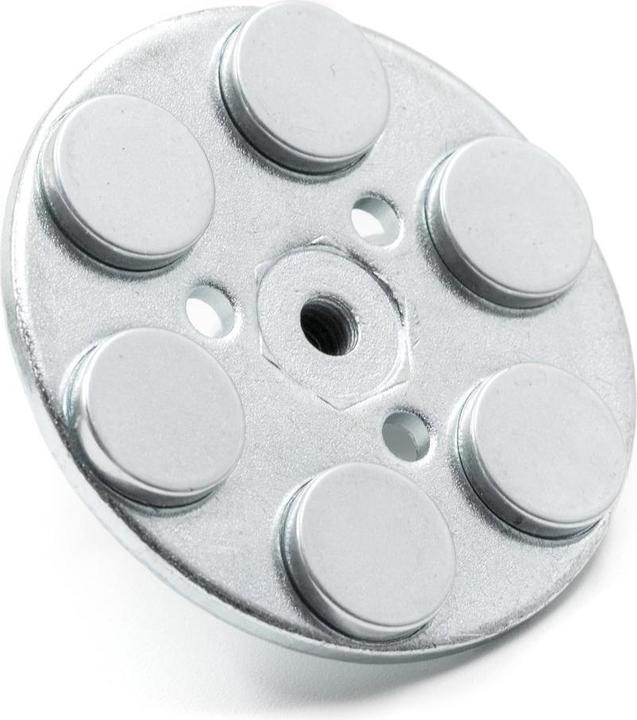 Actual product image Supermagnete Magnet system round rubber-coated with internal thread (1x)