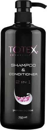 Image du produit Totex Shampooing et après-shampooing 2 en 1 750ml (750 ml, Shampoing liquide)