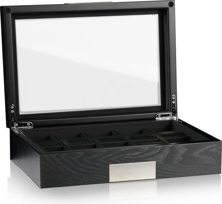 Produktbild Heisse & Söhne Uhrenbox Monteray 10 Esche - Schwarz Seidenmatt