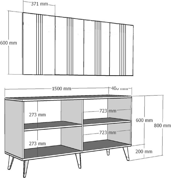 Produktbild Kalune Design Esmeralda (40 x 40 x 80 cm)