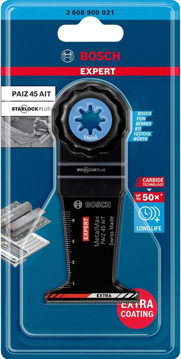 Actual product image Bosch Professional Zubehör Expert MetalMax PAIZ 45 AIT blade for multifunction tools, 45 mm