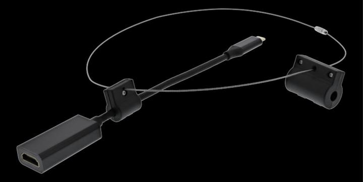 Produktbild Deltaco Modulinis adapterio??iedas, HDMI?? USB-C, juodas / HDMI-AR11 / 1902497 (HDMI, USB Typ-C, 15 cm)