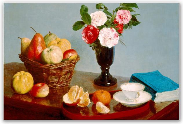 Image du produit Trenddeko Fantin-Latour - Nature morte (100 x 70 cm)