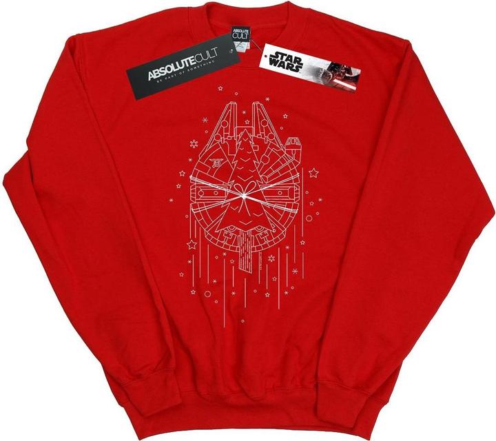Produktbild Star Wars Millennium Falcon Christmas Tree Delivery Sweatshirt Jungen (128)