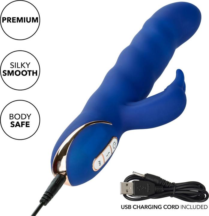 Productafbeelding CalExotics Jack Rabbit Vibrator Wave Beweging Blauw