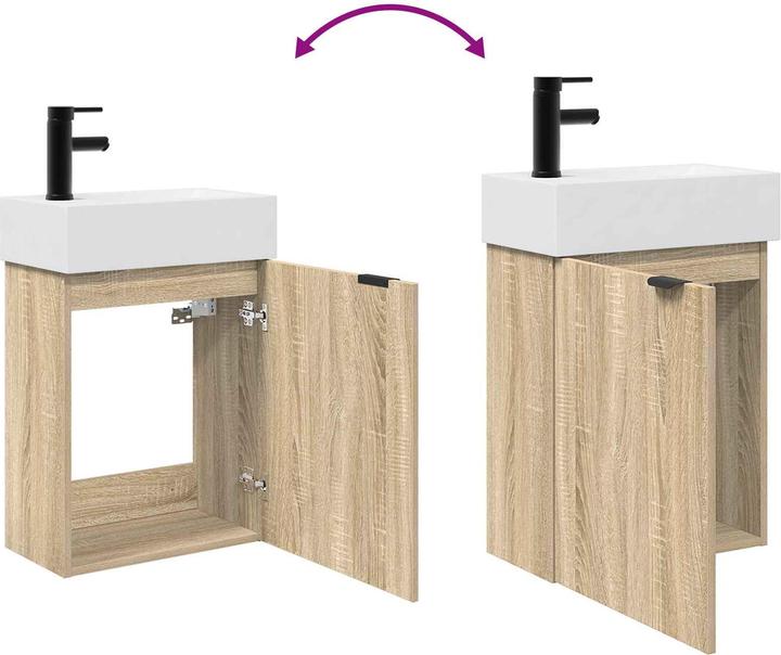 Actual product image vidaXL Badezimmerschrank (45.50 x 22.50 x 84 cm)