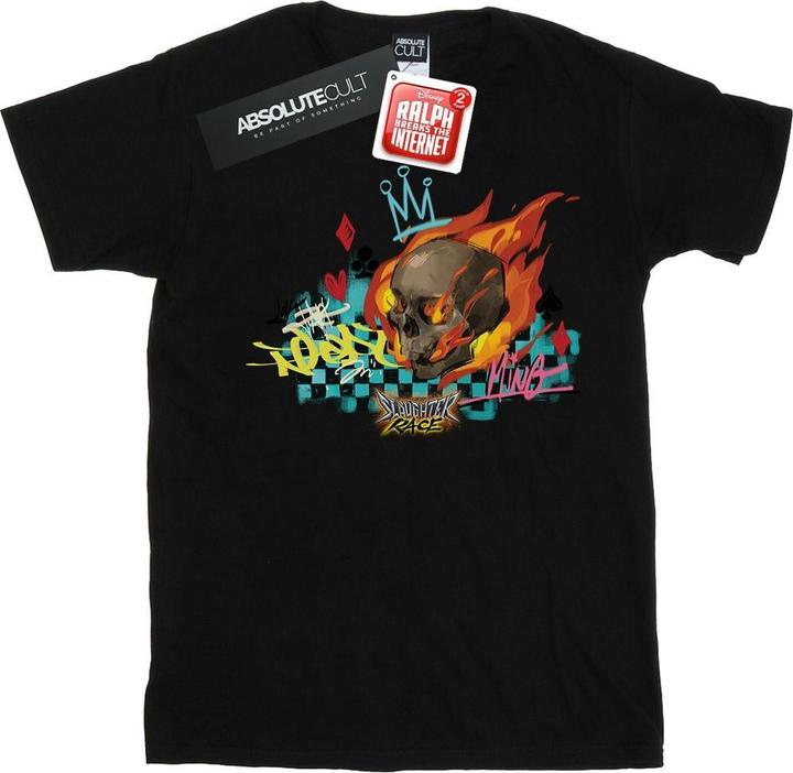 Immagine prodotto Disney Wreck It Ralph Race Skull Maglietta Ampia Donna (M)