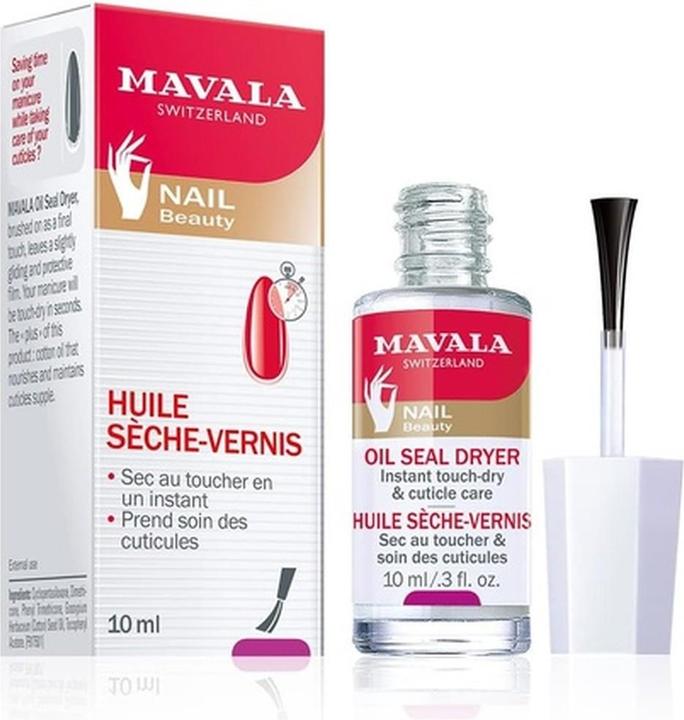 Mavala Oil Seal Dryer Liquid 10ml Klare Nagelpflege mit Baumwollöl und Vitamin E (10 ml)