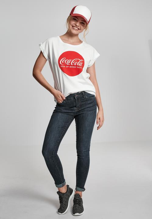 Image du produit Merchcode Ladies Coca Cola Round Logo Tee (XS)