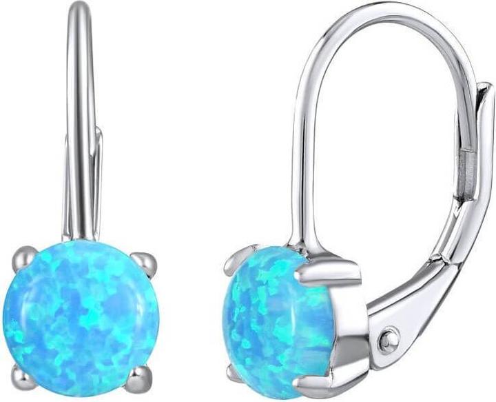 Image du produit Silvego Boucles d'oreilles en argent avec opale synthétique LPS1398M