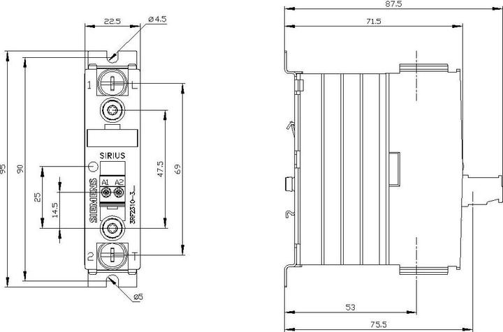 Produktbild Siemens Indus.Sector Halbleiterschütz 3RF2310-3AA22