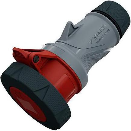 Mennekes, Spina + Connettore, 146 IP67, IP69 Grigio, Rosso Alimentazione industriale 5P, nominale 32A, 400 V, grigio/rosso, 5P,