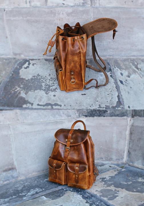 Image du produit Only-Bags.Store Sac à dos, sac à dos, sac à dos pour ordinateur portable, sac de voyage vintage à bandoulière, fait