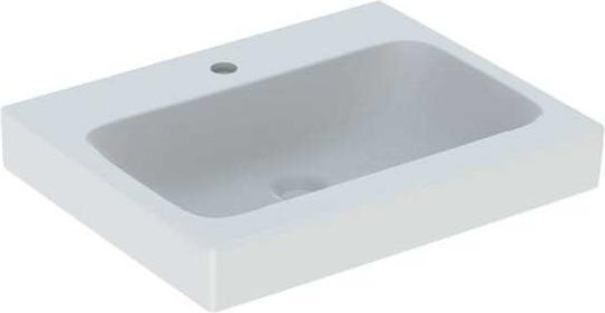 Actual product image Geberit iCon washbasin 60x48,5cm white, 1 tap hole, without overflow, 124062 (485 mm, 600 mm)