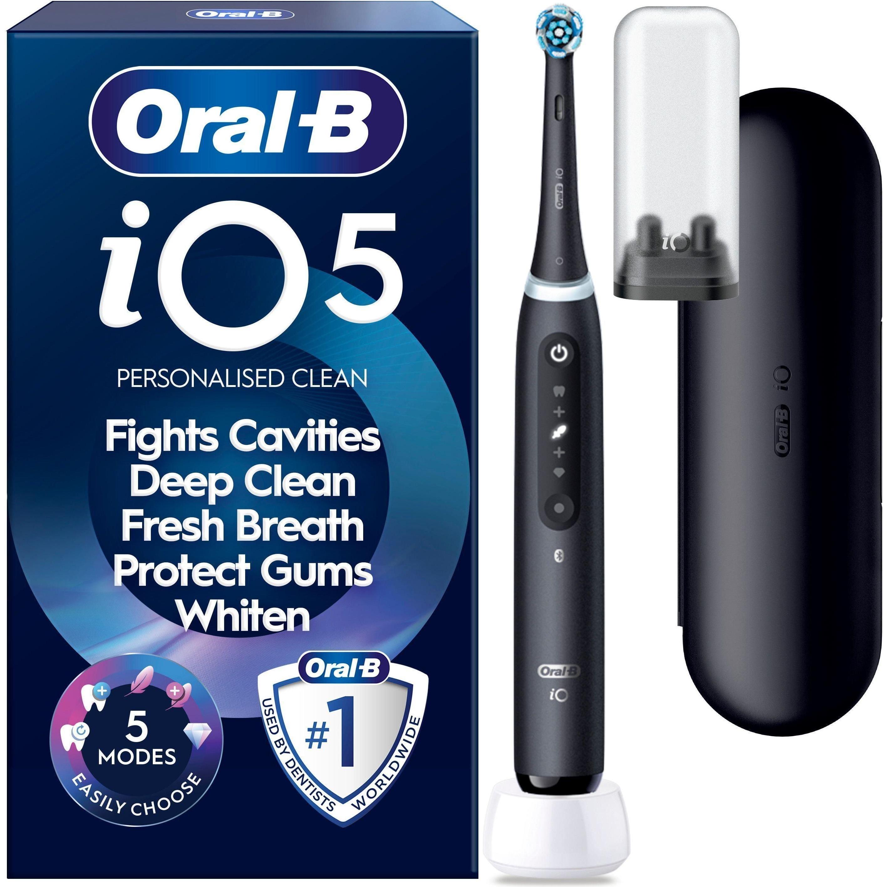 Oral-B, Spazzolino elettrico, iO5 Electric toothbrush, black + travel case