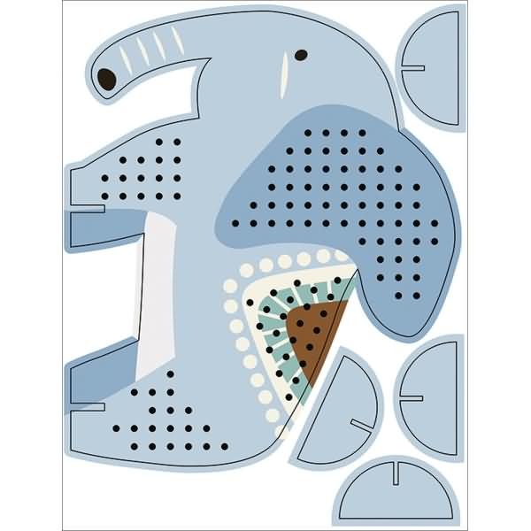 Produktbild Ursus Kreuzstich-Bastelset Elefant