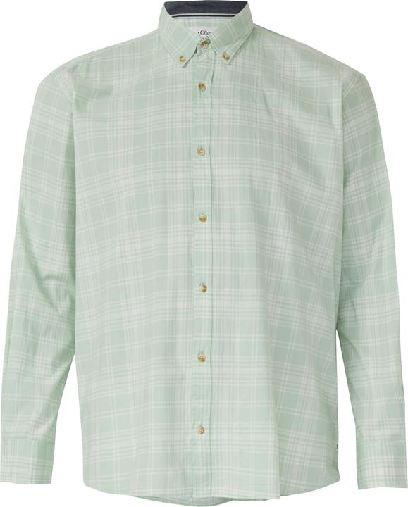Immagine prodotto s.Oliver Hemd Regular Fit: Kariertes Baumwollhemd mit Button-Down-Kragen (3XL)
