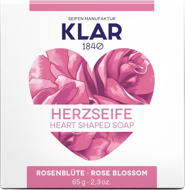 Actual product image Klar Heart Soap Rose Blossom (Hard soap)
