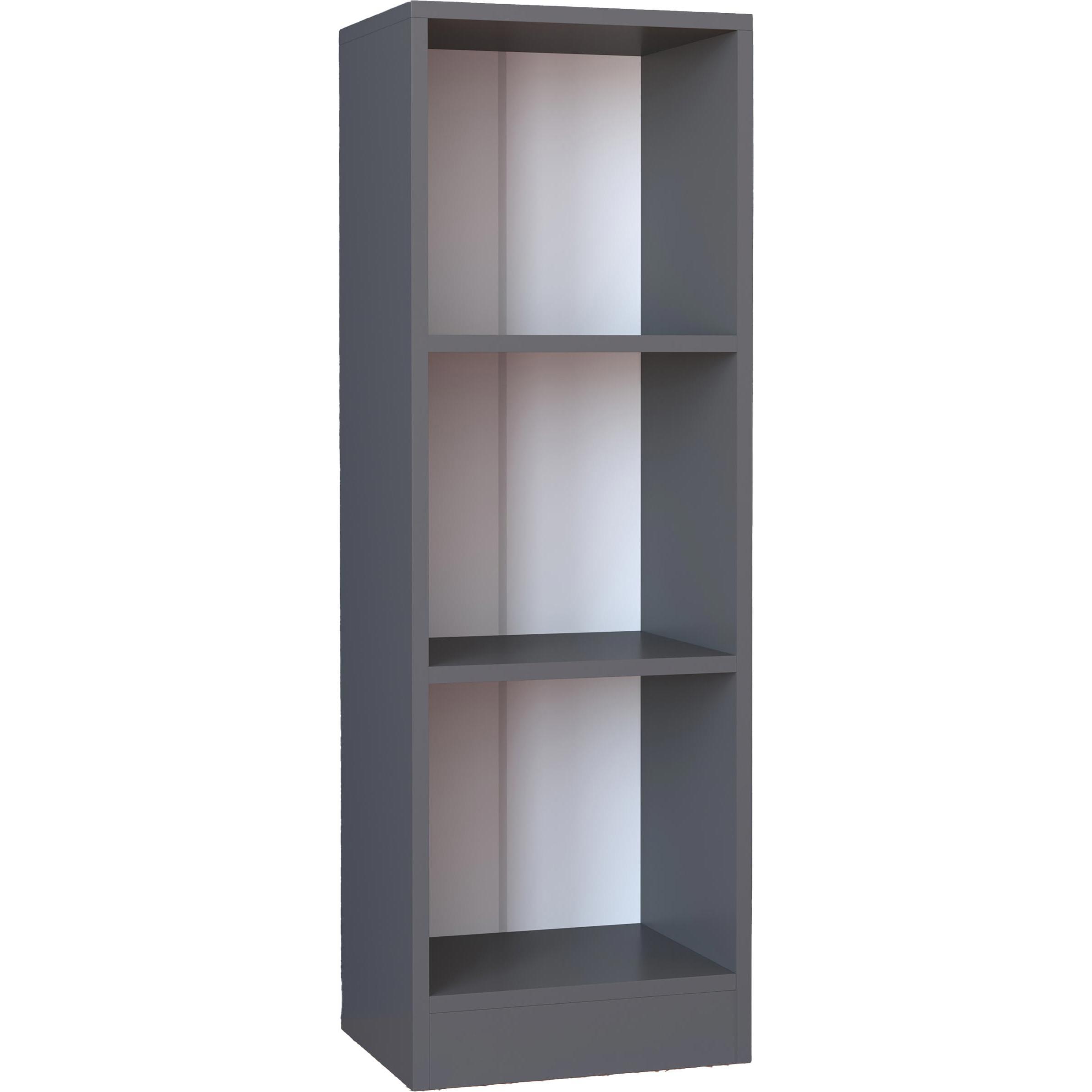 VCM, Regal, Holz Aufbewahrung Stand Regal Bücherregal Deko Bücher Standregal Dilos S 3-fach (38 x 30 x 114 cm)