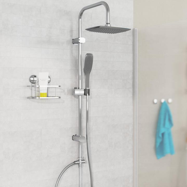 Produktbild Eisl Regendusche Bad EASY FRESH Überkopfbrause-Set Chrom Duschsystem Regenbrause DX12006