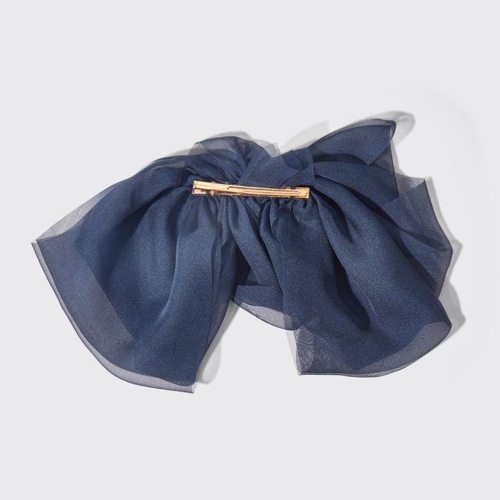 Produktbild Kitsch Haarspange Chiffonschleife Blaue Orchidee (1 Stk.)