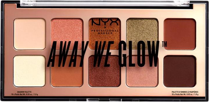 Produktbild NYX Professional Make-Up Away We Glow Shadow Palette - Lovebeam (02 Hooked On Glow)