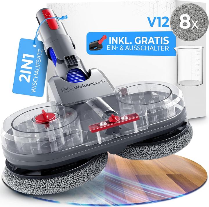 Produktbild Weidenbach Wischaufsatz für Dyson V12 Nass- und Trockensauger