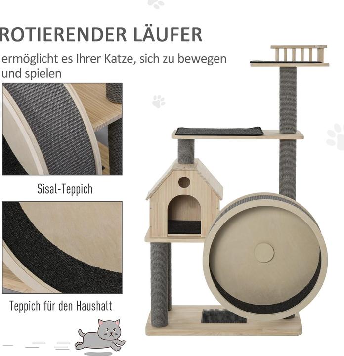Actual product image Jamb Scratching post (143 cm, Nature)